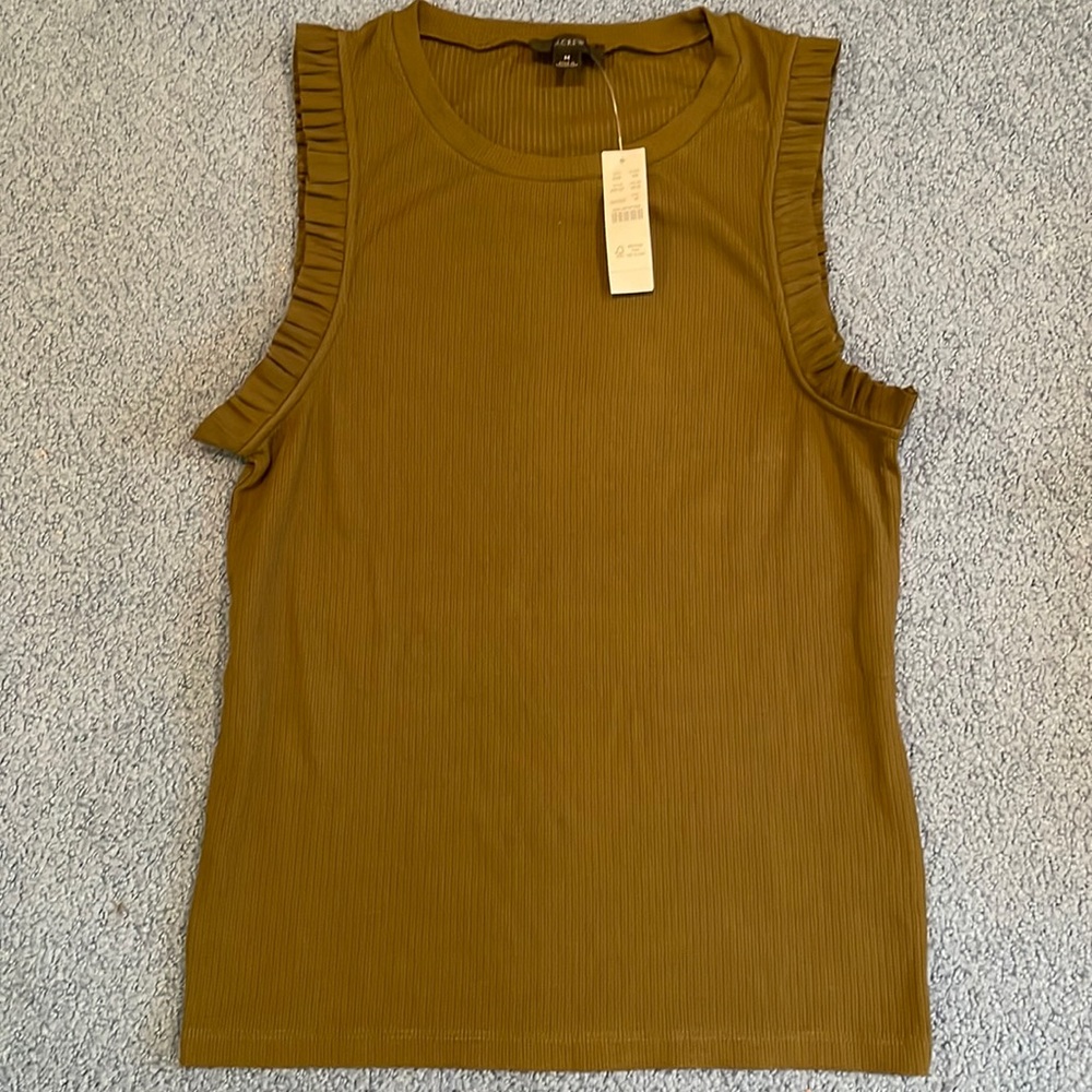 J. Crew Ruffle Tank Top